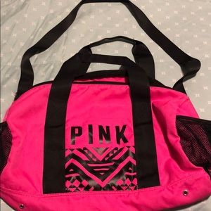 VS Pink Duffel Gym Bag